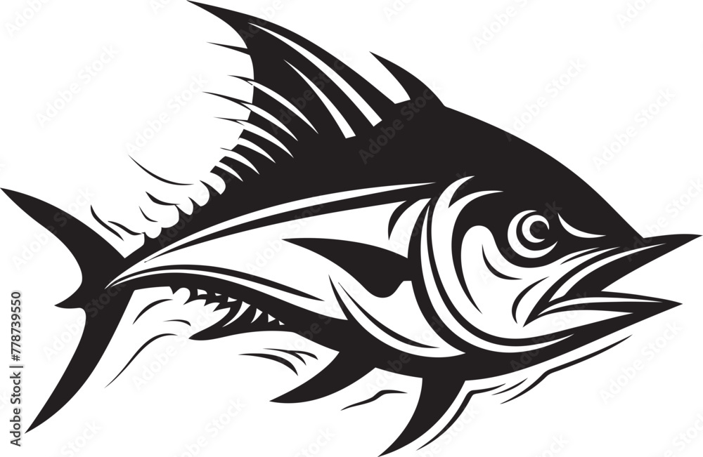 Tidal Treasures Minimal Tuna Icon Concept Wave Rider Sleek Tuna Fish Lineart Tidal Treasures Minimal Tuna Icon Concept Wave Rider Sleek Tuna Fish Lineart