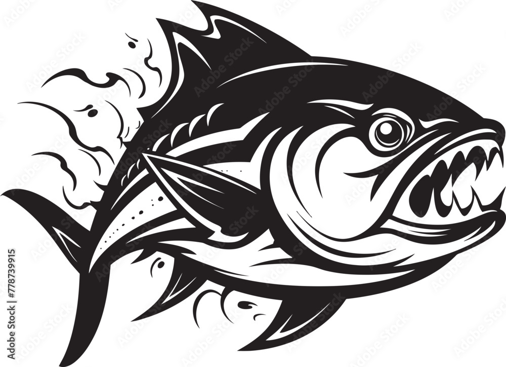 Coastal Essence Clean Tuna Fish Icon Deep Sea Symphony Tuna Lineart Vector Coastal Essence Clean Tuna Fish Icon Deep Sea Symphony Tuna Lineart Vector