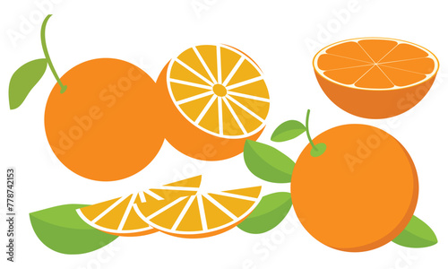 Orange Vector Design And Illustration Bundle.