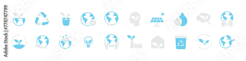 set of environment icon, save the world, eco