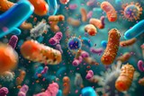 Microscopic View of Dangerous Pathogens Posing Threat to Public Health