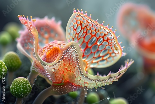 A Mesmerizing Magnified Look at Nature's Intricate Designs and Delicate Features © TEERAWAT