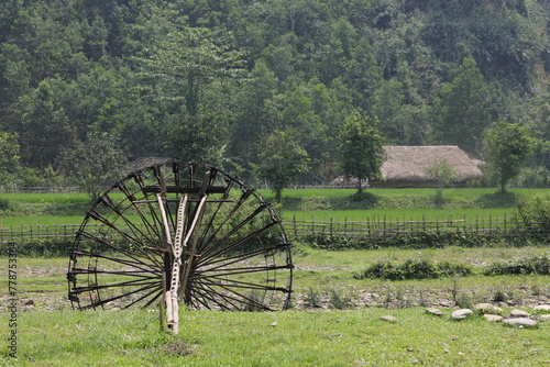 Thin Village in Con Cuong DIstrict, Nghe An Province of Vietnam