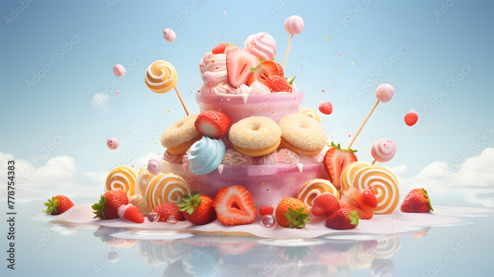 Obraz premium Taste the Sweet Side of Life