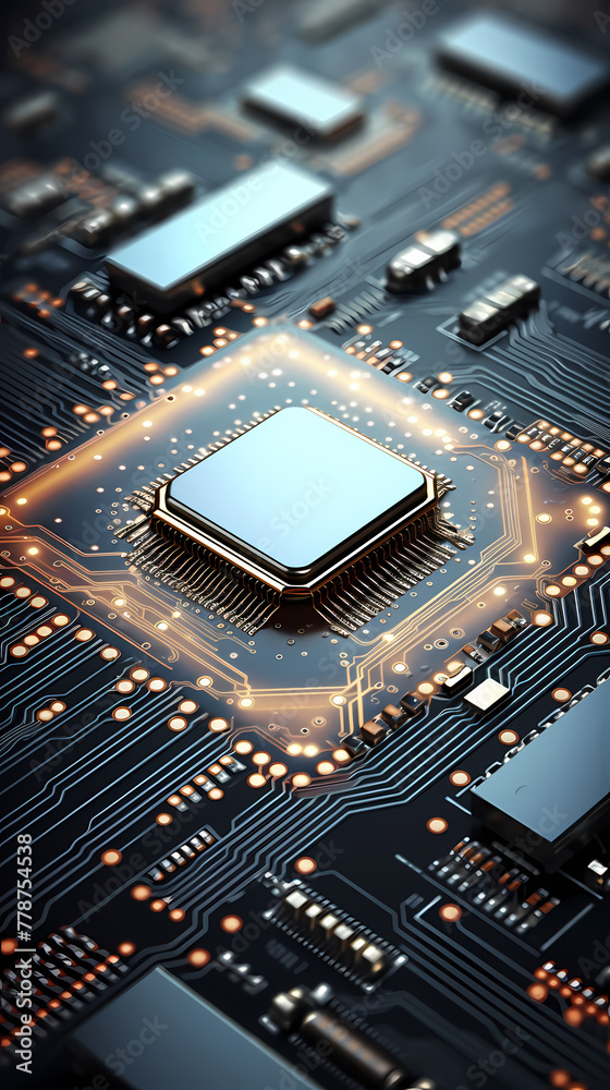 Fototapeta premium Technology smart chip