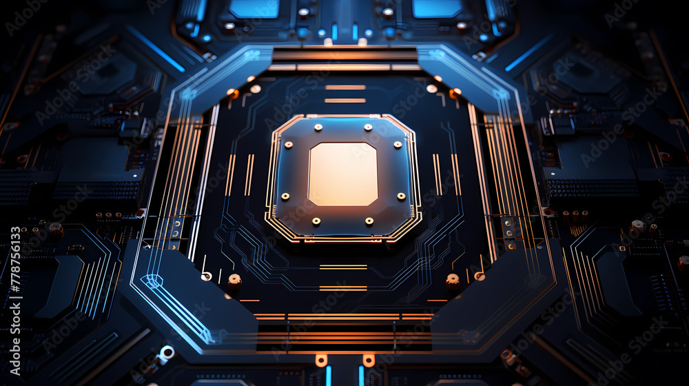 Fototapeta premium Technology smart chip