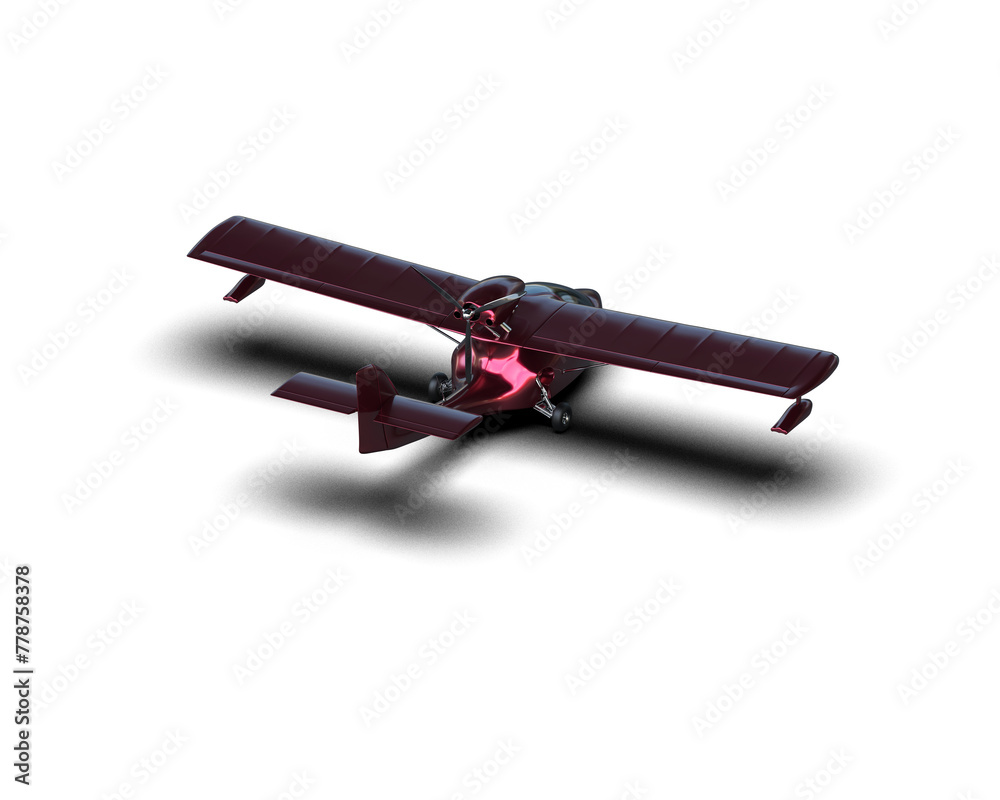 Airplane isolated on background. 3d rendering - illustration Airplane isolated on background. 3d rendering - illustration