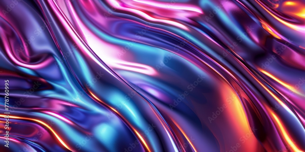Vibrant abstract liquid colors in motion with a glossy finish