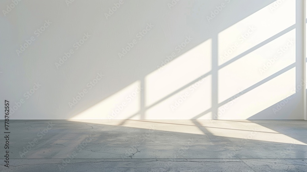 Obraz premium sunlight falling on a white wall