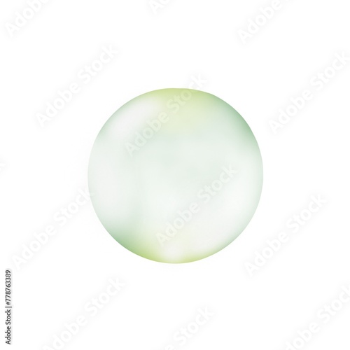 Realistic collagen on  a white background water drops