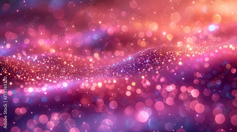 A blurry image of a pink and blue background with a clearer version of the same A blurry image of a pink and blue background with a clearer version of the same