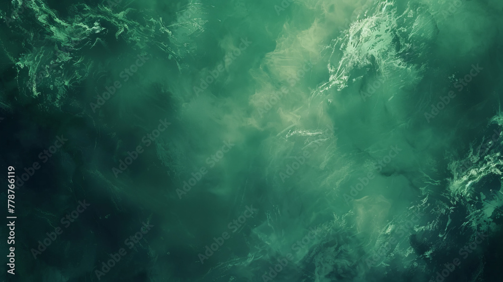 Obraz premium Capturing the powerful essence of ocean currents, this abstract green image symbolizes nature's unstoppable force