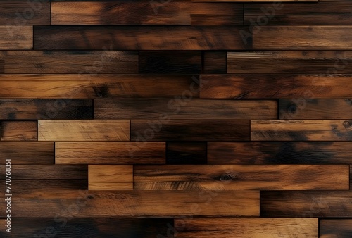 Intricate Wooden Parquet Flooring Texture