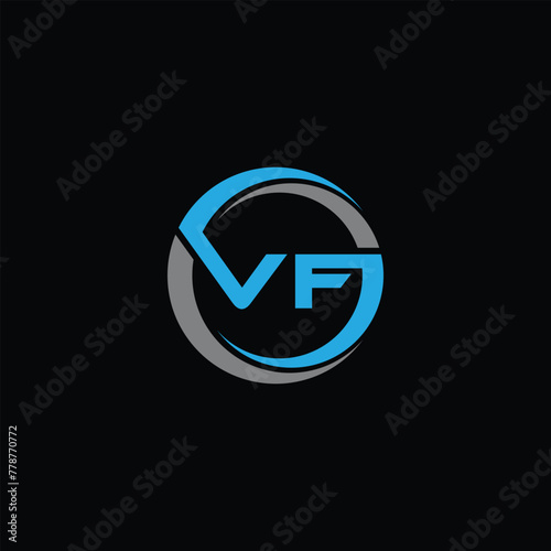 Letter VF luxury logo design vector