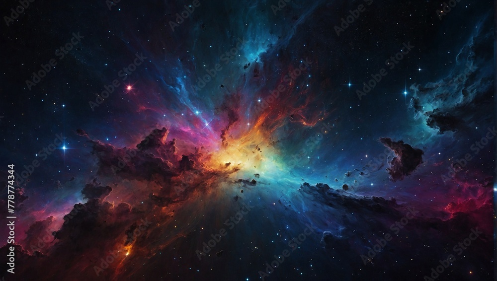 galaxy background with stars and nebula