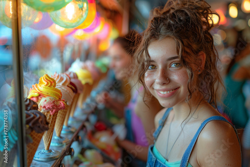 The Ice Cream Vendor's Cool Delights: Serving Frozen Treats - Generative Ai