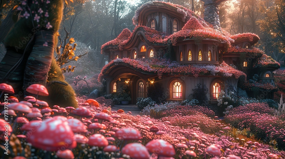 Obraz premium Magic imaginary world full with color and happiness