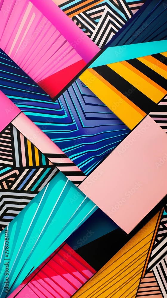 Fototapeta premium Experiment with continuous lines to create a sense of flow and movement, abstract , background