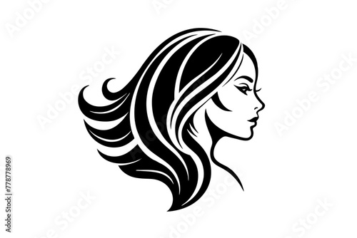 woman-beauty-hair-spa-salon-logo-design vector illustration 