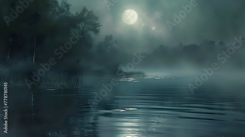Moonlit Mystique on the River./n