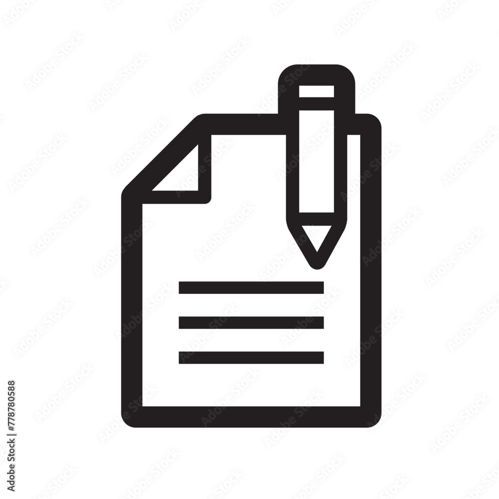 document icon in black document icon in black