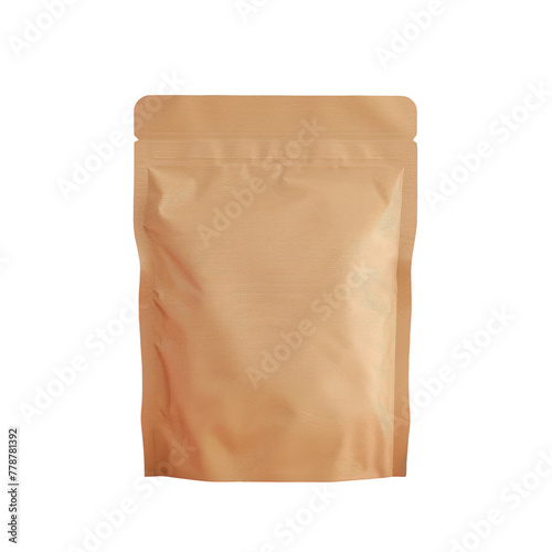 A brown paper bag filled with groceries on a Transparent Background photo