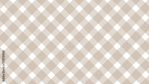 Diagonal light brown checkered in the white background