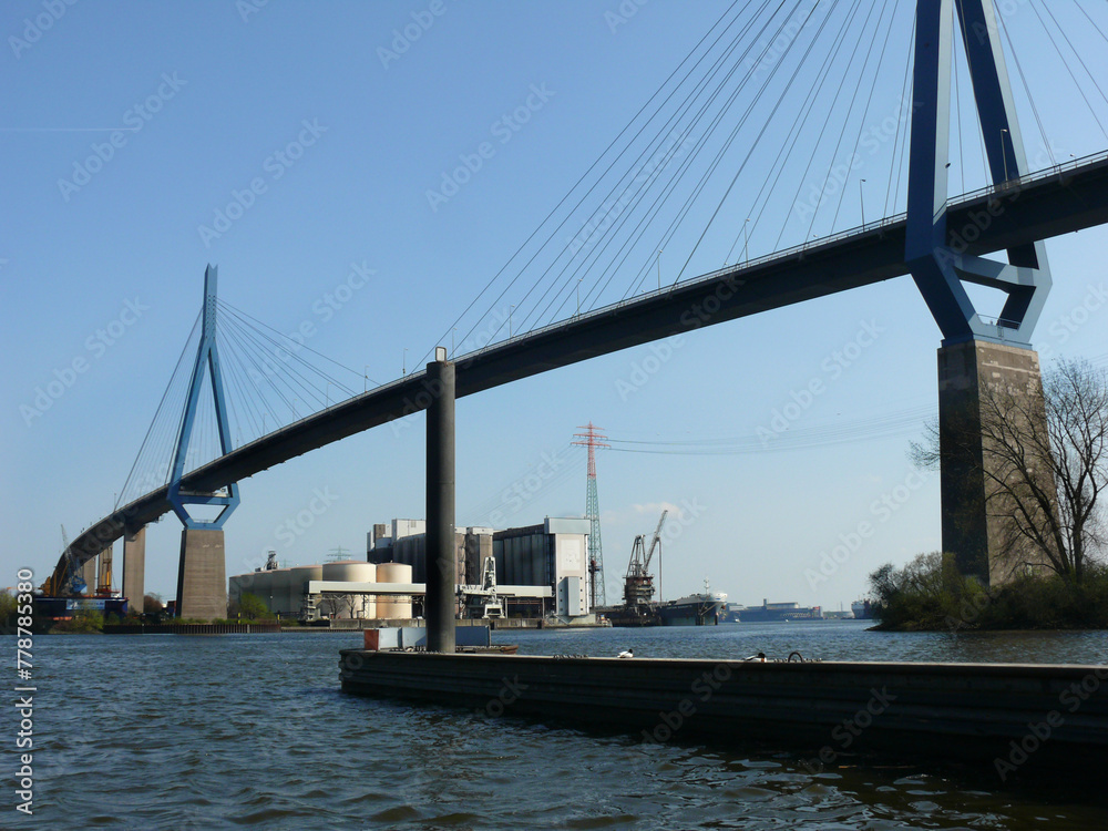 Naklejka premium Hamburg Köhlbrandbrücke