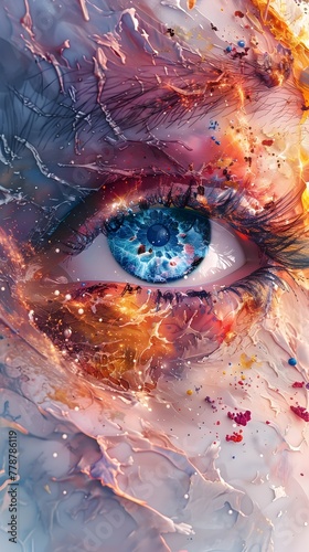 Ethereal Watercolor Interpretation of the Spirit World Seen Through Gifted Medium s Eyes