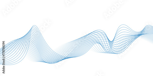 colorful wave lines. abstract blue wave background. abstract white background with blue wave line. blending line background. colorful wave lines.