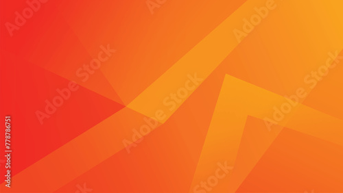 Modern orange abstract background with dynamic geometric design. Vector illustration