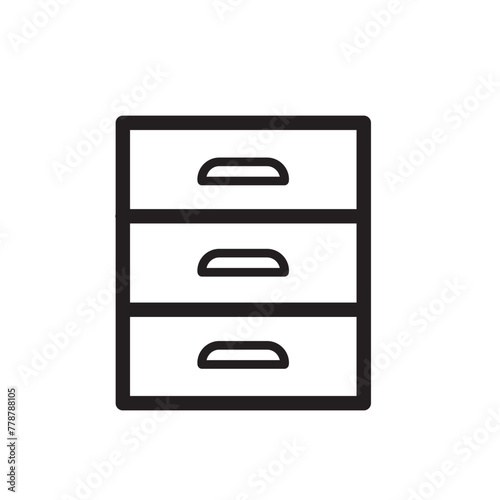 locker icon in black