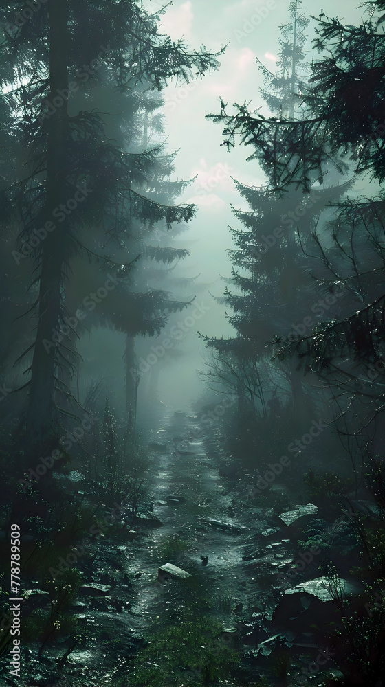 Navigating the Eerie Fog Shrouded Haunted Forest Concealing Ancient Evils and Forbidden Rites