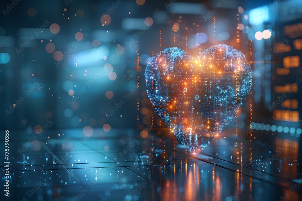 Heart-Shaped Object on Table Heart-Shaped Object on Table