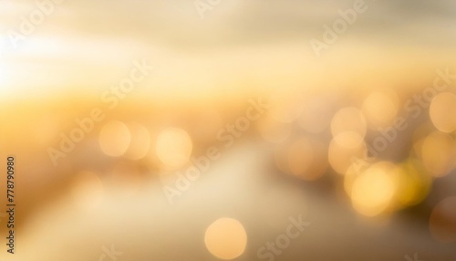 abstract blurred ochre yellow tone lights background photo