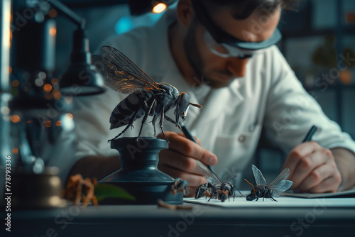 Professor, insect researcher, professionally works with close-up insect images.   © VRAYVENUS