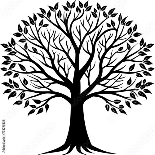 Olive tree silhouette vector illustration,icon,tree elegant characters,Holiday t shirt,Hand drawn trendy Vector illustration,christmas tree on black background