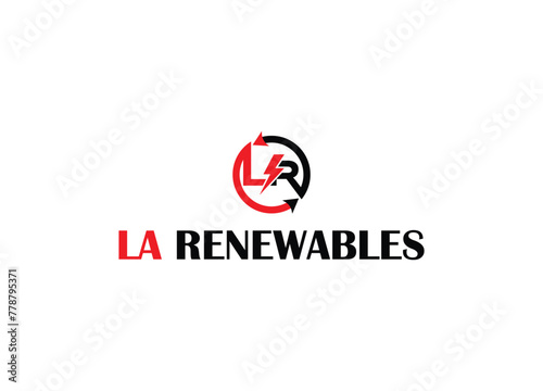 LA RENEWABLE logo and monogram logo