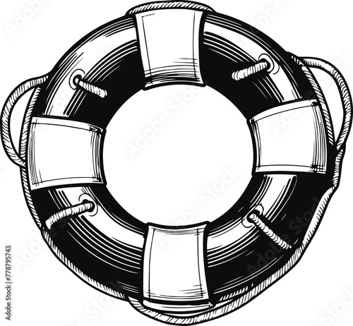  Lifebuoy vector illustration