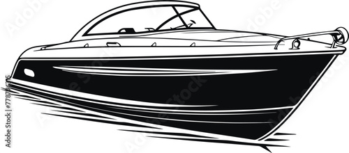 Yacht vector illustration