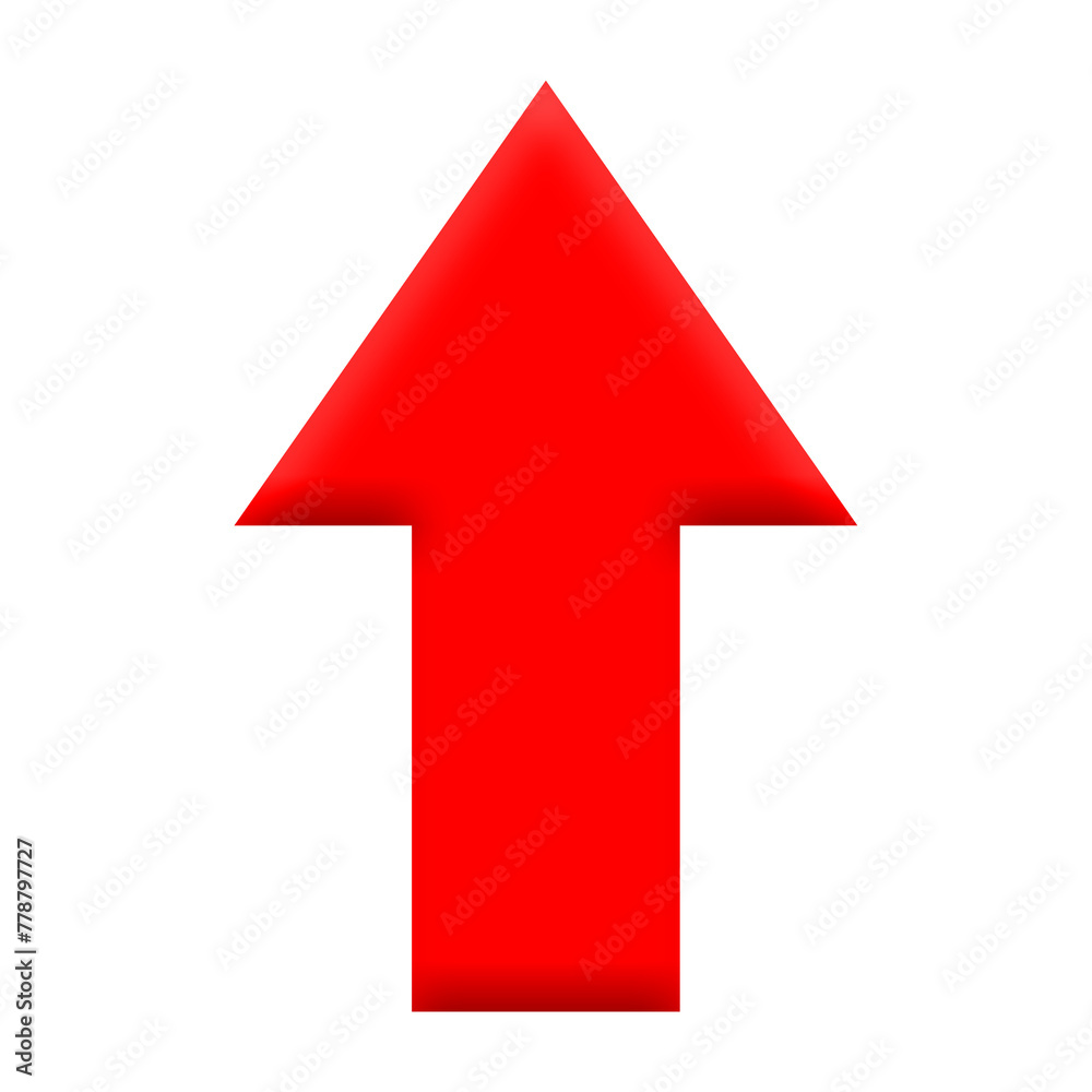 red arrow isolated on white red arrow isolated on white