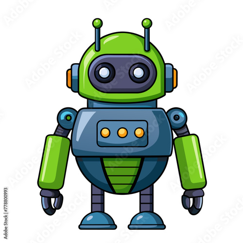 Robots and chatbots, AI bots characters, vector cartoon vector future mascots