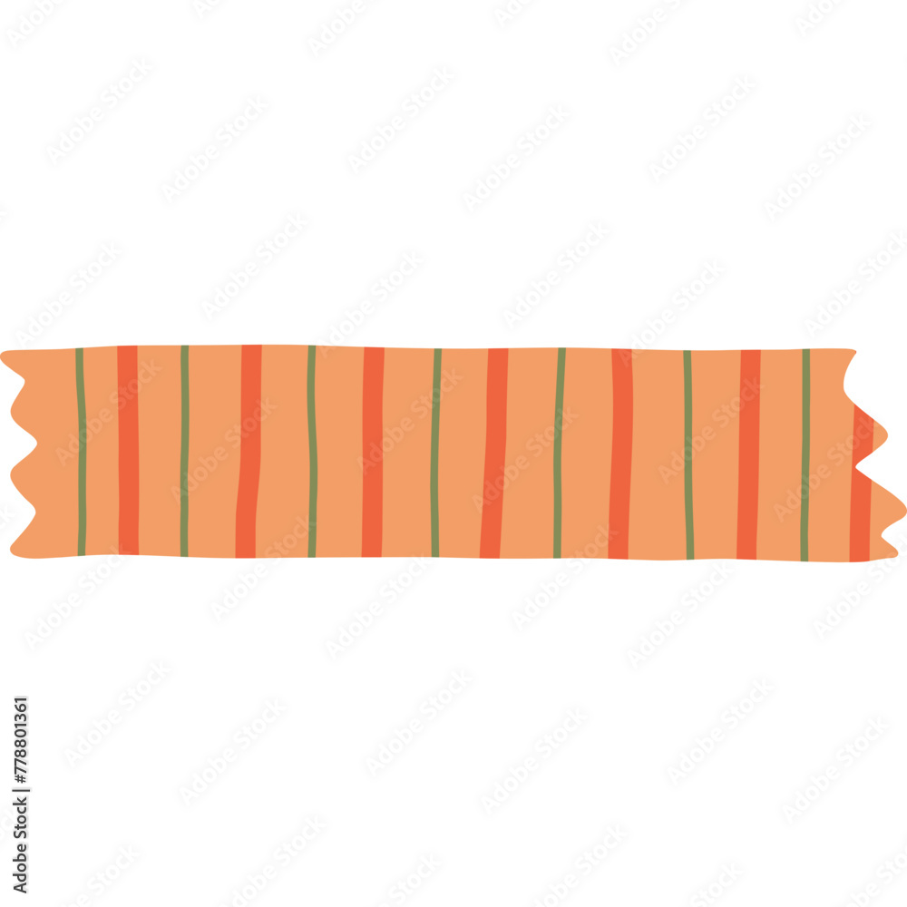 Cute clipart of washi tape stripe with vertical line pattern. Adhesive tape with colorful ornament. Aesthetic decorative scotch tape with ragged edges for scrapbook, planner, notebook, craft. Cute clipart of washi tape stripe with vertical line pattern. Adhesive tape with colorful ornament. Aesthetic decorative scotch tape with ragged edges for scrapbook, planner, notebook, craft.