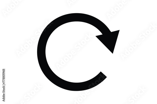 Redo icon isolated on white background