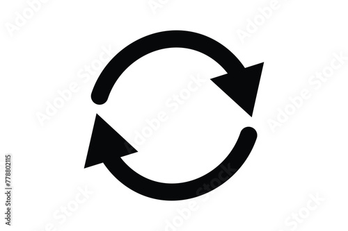 refresh or reverse icon isolate vector icon