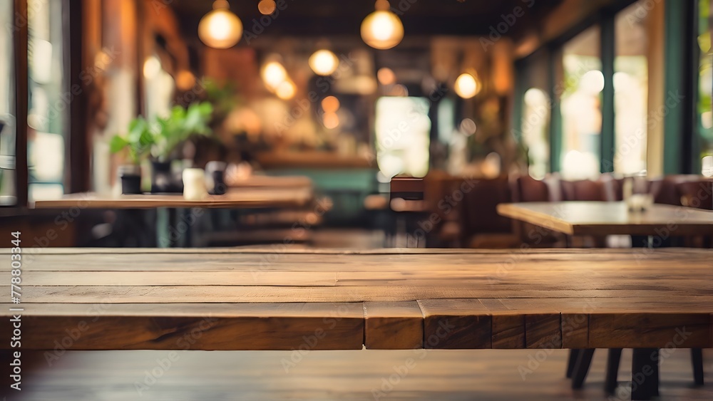 interior of a restaurant, ai generated