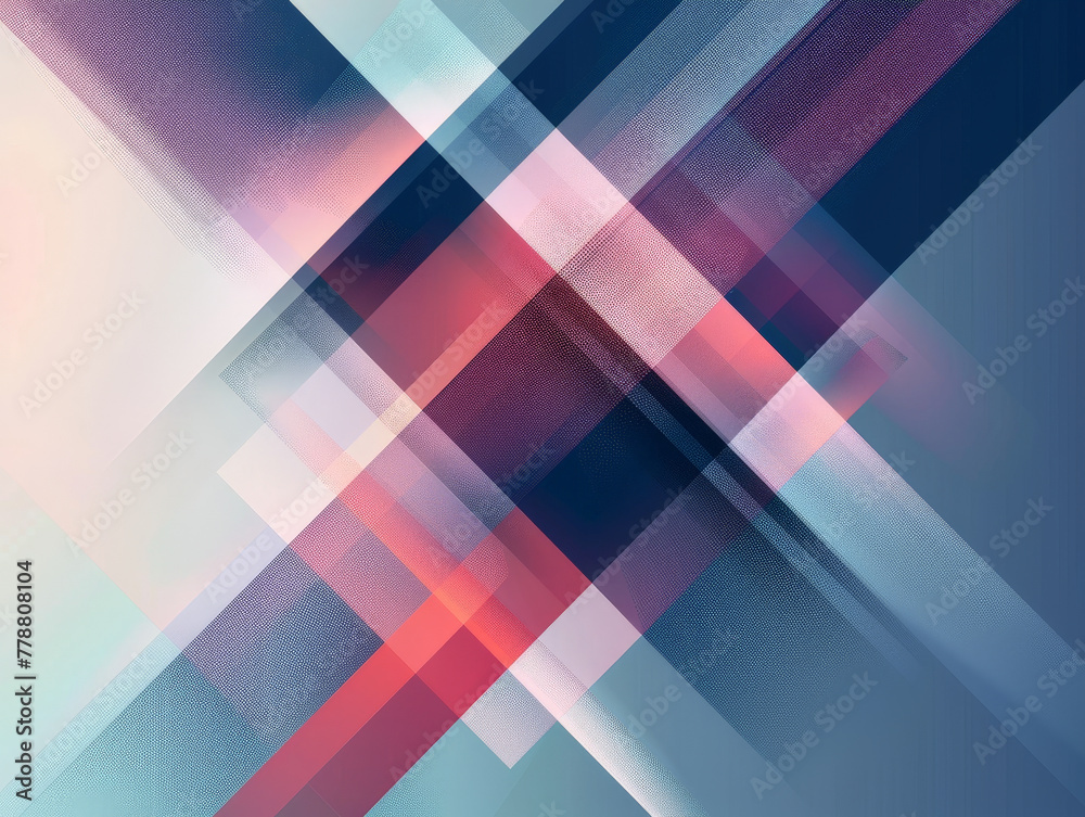 A colorful abstract design with red, blue, and white stripes A colorful abstract design with red, blue, and white stripes