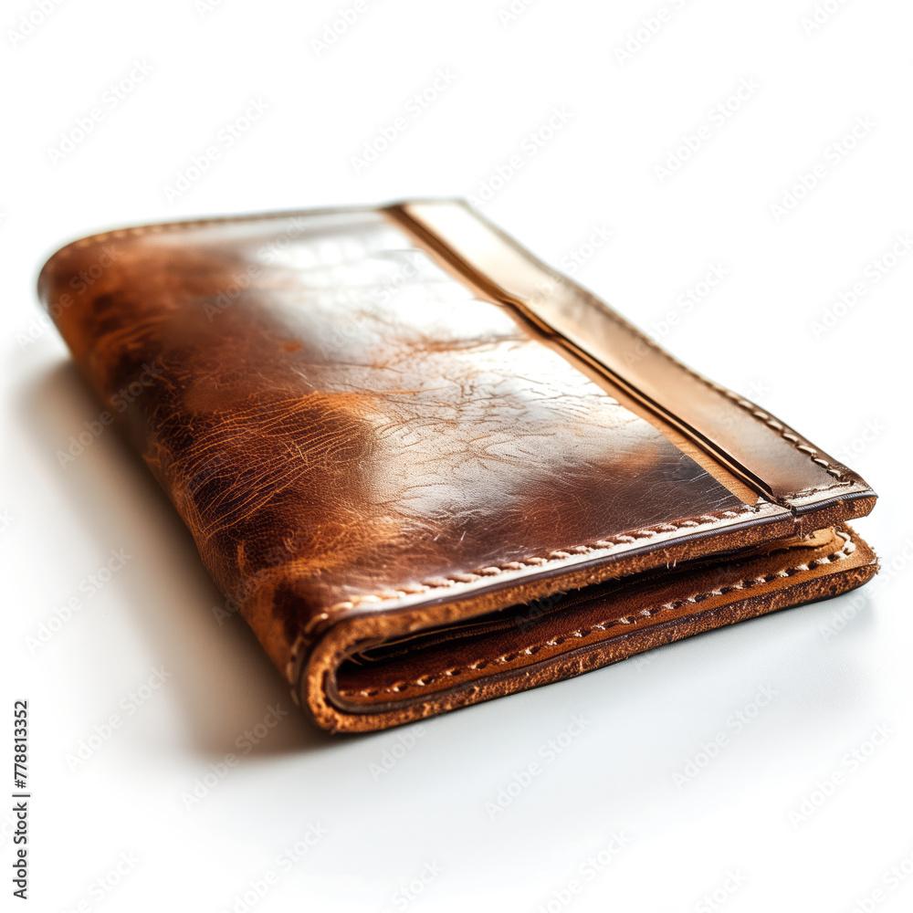Artisan elegance of a handcrafted leather wallet Artisan elegance of a handcrafted leather wallet