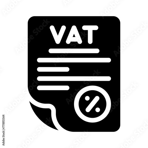 vat glyph icon