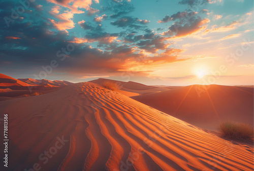 stunning nature scene of the desert, beautiful lighting